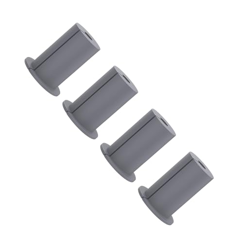 4 Stück Gummi-Kabeldurchführung durch Tülle, 2,5 cm Ethernet-Kabeldurchführung, Kabelführungsset für Zuhause und Draußen (Grey) von SEAFRONT