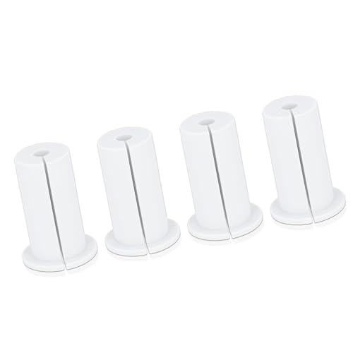 4 Stück Gummi-Kabeldurchführung durch Tülle, 2,5 cm Ethernet-Kabeldurchführung, Kabelführungsset für Zuhause und Draußen (White) von SEAFRONT