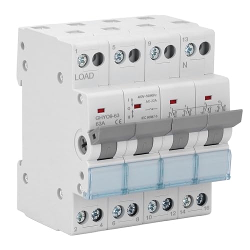 4p 63A Dual Power Manual Transfer Switch mit Rot Gelbgrünem Farbantriebsanzeigen PC -Gehäuse -Leistungsschalter für RVS -Generatoren 4p 63A Dual Power Manual Transfer Switch mit Rot Gelbgrünem Farbantriebsanzeigen PC -Gehäuse -Leistungsschalter für RVS -Generatoren von SEAFRONT