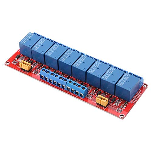5,6 × 2 × 0,7 Zoll 8 Kanal Optokoppler Relaismodul Board High Low Trigger 5 V / 12 V / 24 V zur Auswahl(12V) von SEAFRONT