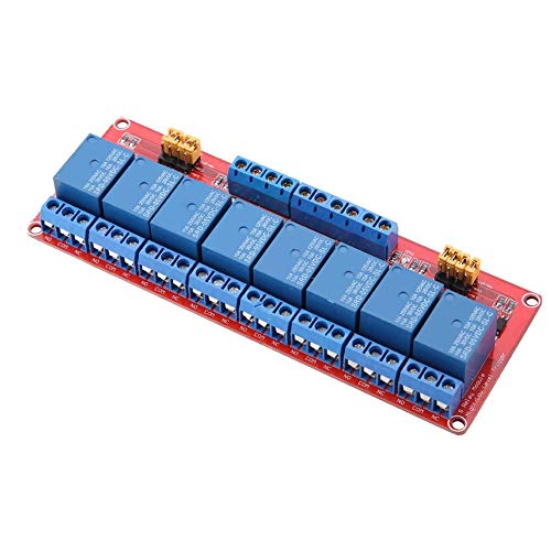 5,6 × 2 × 0,7 Zoll 8 Kanal Optokoppler Relaismodul Board High Low Trigger 5 V / 12 V / 24 V zur Auswahl(5V) von SEAFRONT