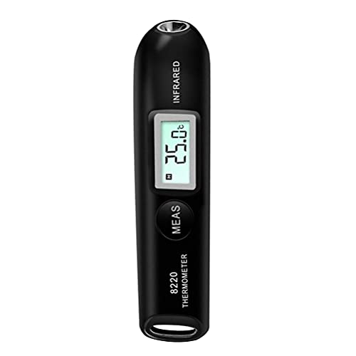 Berührungsloser Infrarot-Thermometer-Stift, Digitales Taschentest-Thermometer, Mini-LCD-Temperaturmessgerät, Tester, Celsius, Fahrenheit (black) von SEAFRONT