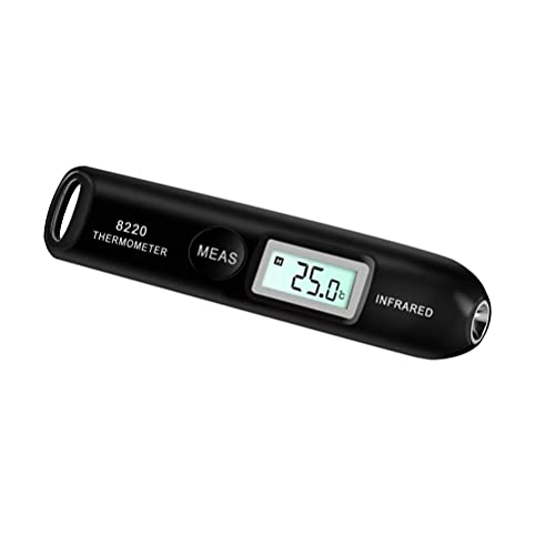 Berührungsloser Temperaturstift, Mini-Digital-Infrarot-Thermometer, Taschen-Temperaturstift, Celsius-Fahrenheit-Auswahl (black) von SEAFRONT