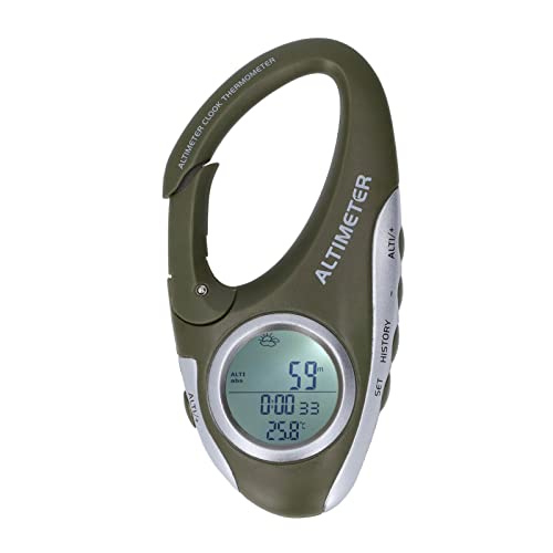Digitales Höhenmesser-Barometer mit Hintergrundbeleuchtung Multifunktionale Hintergrundbeleuchtung Navigation Höhe Temperaturuhr Wettermonitor Barometer für Outdoor-Sportarten von SEAFRONT