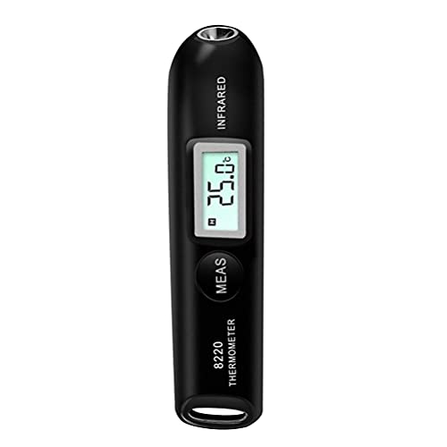 Handheld-Temperaturstift, Digitales Infrarot-Thermometer, Tragbarer Temperaturtester, Berührungsloser Temperaturmesser, Tester (black) von SEAFRONT