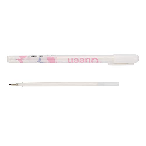 Kugelschreiber, 0,8 Mm Tinte, Einziehbarer Stift Zum Zeichnen, Schreiben und Manga (weiß) (1 Stift 10 Kerne) von SEAFRONT