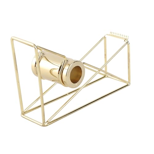 Rose Gold Metall Tape Spender Atemberaubender Hohl Design Tape Cutter für Büroschule Haus Perfekte Geschenkidee Glattes Gesicht Langlebiger Materialien Außergewöhnlicher Service (GOLD) von SEAFRONT