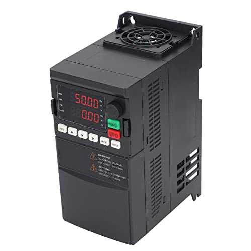 SAKO Variable Frequency Drive Inverter Variable Frequency Drive ABS Gehäuse Dual Digital Tube Display Single to 3 Phase Inverter 220V 2.2KW von SEAFRONT