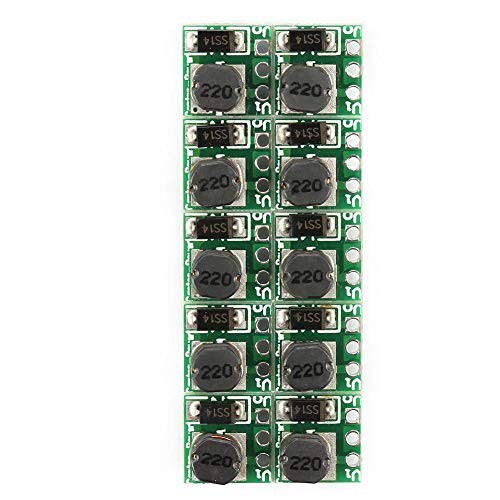 SEAFRONT 10 Stücke Boost Converter Wandler Module, DC DC 0,9-5 V zu 5 V Step Up Converter Modul Spannungsregler, T64 Einstellbare Stromversorgungsmodul Leiterplatte von SEAFRONT