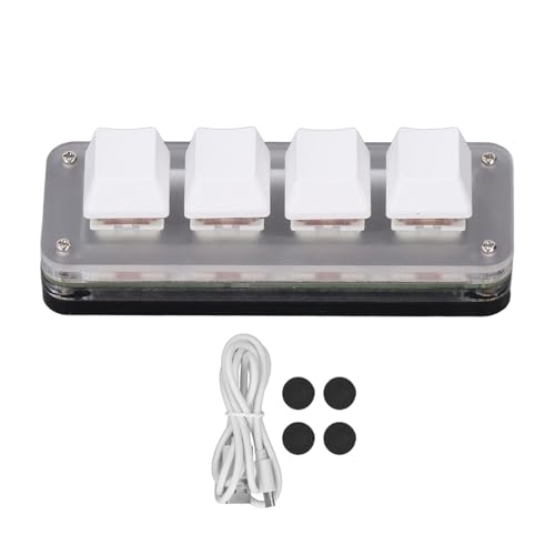 SEAFRONT 4-Tasten-RGB-Rotschalter, Mechanische Gaming-Tastatur, Anpassbare Programmierung, Makro-Pad, RGB-Tastatur, Kompaktes Layout, Gaming, Büro, Arbeit für PC SEAFRONT 4-Tasten-RGB-Rotschalter, Mechanische Gaming-Tastatur, Anpassbare Programmierung, Makro-Pad, RGB-Tastatur, Kompaktes Layout, Gaming, Büro, Arbeit für PC von SEAFRONT