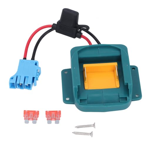 SEAFRONT Batterieadapter mit Kabelbaumstecker, Halter für 18 -V -Lithium -Ionen -Batterien, Zusätzliche Stromversorgung für den Außenbereich Im Freien (Blauer Stecker) von SEAFRONT