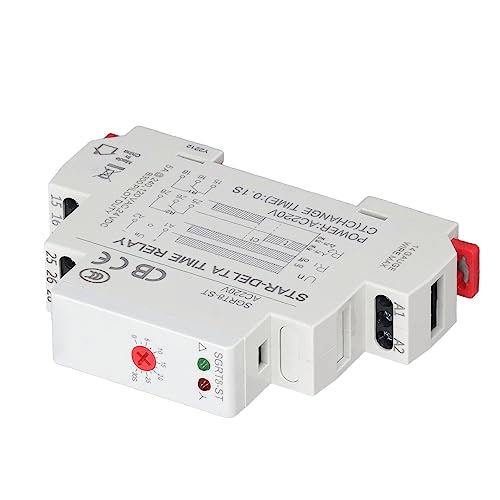 Schaltkreissteuerung, Weißer Leistungsrelaisschalter, 5 A AC, 220 V, Zwischenhilfsrelais Pa66 mit Status-LED Zur Sicherheit von SEAFRONT
