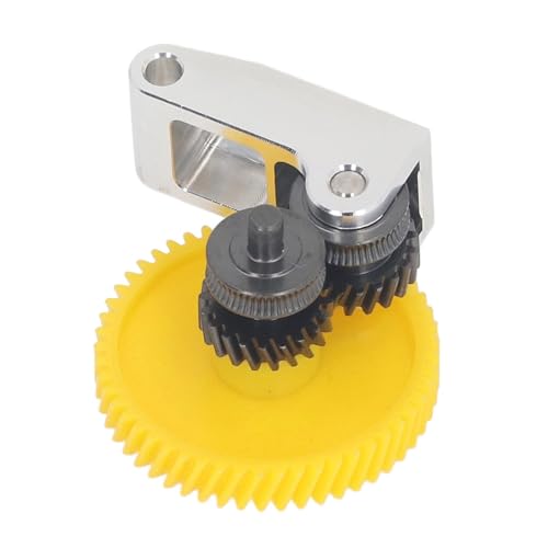 Upgrade-Doppelzahnrad-Extruderzahnradbaugruppe aus Gehärtetem Stahl für P1S P1P X1, Schräge Zahnrad-Nanobeschichtungsbaugruppe, Antriebszahnrad-Extruder mit Aluminium-Griffsatz von SEAFRONT