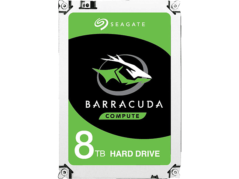 SEAGATE BarraCuda Festplatte Retail, 8 TB HDD SATA 6 Gbps, 3,5 Zoll, intern von SEAGATE