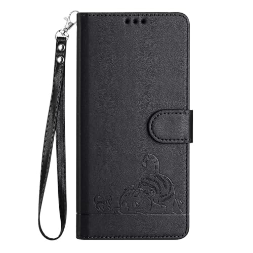 SEAHAI Hülle für Cubot A20 Handyhülle, Niedlich Geprägt Katze Premium PU Leder Folio Brieftasche Stoßfest Schutzhülle mit Ständer/Kartenfach/RFID-Schutz, Schwarz SEAHAI Hülle für Cubot A20 Handyhülle, Niedlich Geprägt Katze Premium PU Leder Folio Brieftasche Stoßfest Schutzhülle mit Ständer/Kartenfach/RFID-Schutz, Schwarz von SEAHAI