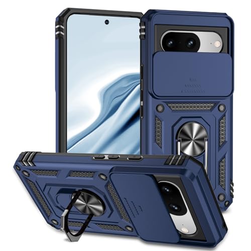 SEAHAI Hülle für Google Pixel 8, Militär Robust Handyhülle Outdoor Stoßfest Silikon TPU + PC Handy Case Schutzhülle mit Kameraschutz und 360 Grad Ring Ständer - Blau SEAHAI Hülle für Google Pixel 8, Militär Robust Handyhülle Outdoor Stoßfest Silikon TPU + PC Handy Case Schutzhülle mit Kameraschutz und 360 Grad Ring Ständer - Blau von SEAHAI