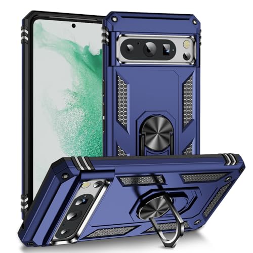SEAHAI Hülle für Google Pixel 8 Pro, Militär Strapazierfähig Robust Handyhülle Outdoor Stoßfest Silikon TPU + PC Handy Case Schutzhülle mit 360 Grad Ring Ständer - Blau SEAHAI Hülle für Google Pixel 8 Pro, Militär Strapazierfähig Robust Handyhülle Outdoor Stoßfest Silikon TPU + PC Handy Case Schutzhülle mit 360 Grad Ring Ständer - Blau von SEAHAI
