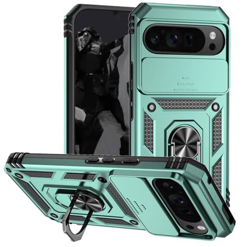 SEAHAI Hülle für Google Pixel 9 / Google Pixel 9 Pro, Militär Robust Handyhülle Outdoor Stoßfest Silikon TPU + PC Handy Case Schutzhülle mit Kameraschutz und 360 Grad Ring Ständer - Grün SEAHAI Hülle für Google Pixel 9 / Google Pixel 9 Pro, Militär Robust Handyhülle Outdoor Stoßfest Silikon TPU + PC Handy Case Schutzhülle mit Kameraschutz und 360 Grad Ring Ständer - Grün von SEAHAI