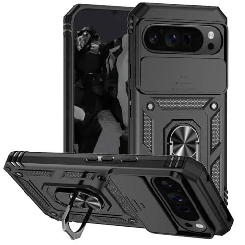 SEAHAI Hülle für Google Pixel 9 / Google Pixel 9 Pro, Militär Robust Handyhülle Outdoor Stoßfest Silikon TPU + PC Handy Case Schutzhülle mit Kameraschutz und 360 Grad Ring Ständer - Schwarz SEAHAI Hülle für Google Pixel 9 / Google Pixel 9 Pro, Militär Robust Handyhülle Outdoor Stoßfest Silikon TPU + PC Handy Case Schutzhülle mit Kameraschutz und 360 Grad Ring Ständer - Schwarz von SEAHAI