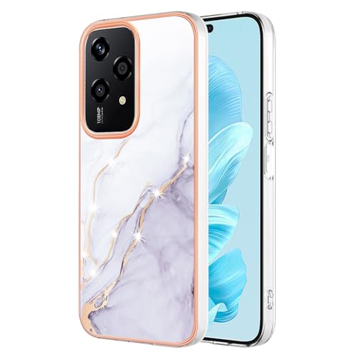 SEAHAI Hülle für Honor 200 Lite 5G, Bunte Muster Ultra Dünn Glänzend Weich Silikon TPU Stoßfest Handyhülle Cover Flexibel Handytasche Schutzhülle - Weiß SEAHAI Hülle für Honor 200 Lite 5G, Bunte Muster Ultra Dünn Glänzend Weich Silikon TPU Stoßfest Handyhülle Cover Flexibel Handytasche Schutzhülle - Weiß von SEAHAI