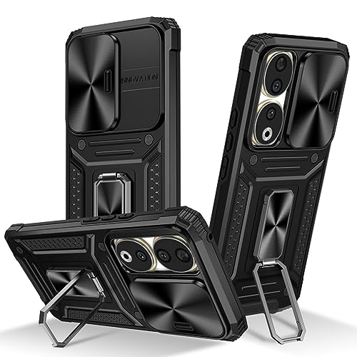 SEAHAI Hülle für Honor 90 5G, Militär Robust Handyhülle Stoßfest Silikon TPU + PC Handy Case Schutzhülle mit Kameraschutz und Stabilem Faltbar Ständer - Schwarz SEAHAI Hülle für Honor 90 5G, Militär Robust Handyhülle Stoßfest Silikon TPU + PC Handy Case Schutzhülle mit Kameraschutz und Stabilem Faltbar Ständer - Schwarz von SEAHAI