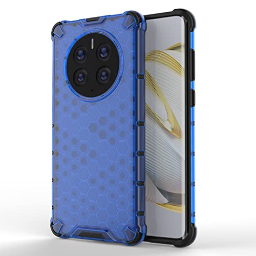 SEAHAI Hülle für Huawei Mate 50 Pro, Ultra Dünn Weiche Silikon Kratzfest TPU Bumper Case Schutzhülle [Anti-Drop Luftkissenecke] Militärische Stoßfest Handyhülle - Blau von SEAHAI