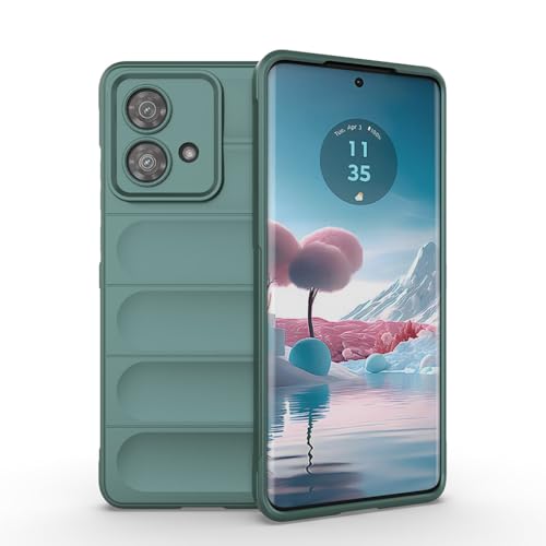 SEAHAI Hülle für Motorola Edge 40 Neo, [Fallschutz, rutschfest Airbag-Design] Robust-Case Stylische Schutzhülle, TPU Bumper + Weiches Silikon Stoßfest Handyhülle - Grün von SEAHAI