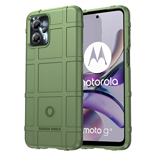 SEAHAI Hülle für Motorola Moto G13 / Moto G23, [Fallschutz, rutschfest] Militär-Case Ultra-dünne Stylische Schutzhülle, Hochwertiges TPU Silikon Stoßfest Handyhülle - Grün von SEAHAI