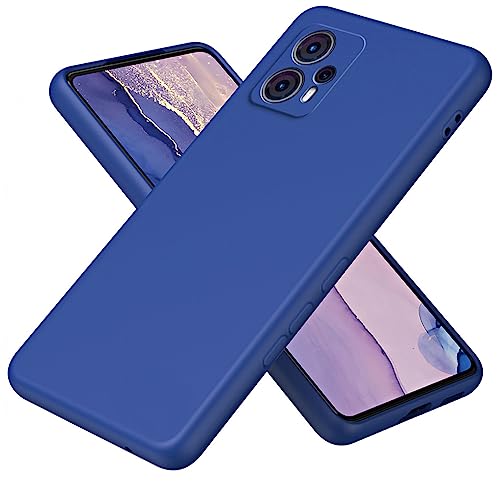 SEAHAI Hülle für Motorola Moto G13 / Moto G23, Liquid Silikon Ultra Dünn Stoßfeste Handyhülle Case mit Mikrofaser-Innenfutter, Ganzkörperschutz Seidig-Weicher Berühren Schutzhülle - Blau von SEAHAI