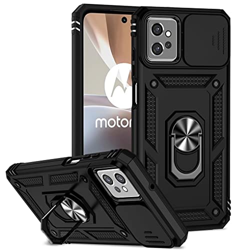 SEAHAI Hülle für Motorola Moto G32, Militär Robust Handyhülle Outdoor Stoßfest Silikon TPU + PC Handy Case Schutzhülle mit Kameraschutz und 360 Grad Ring Ständer - Schwarz SEAHAI Hülle für Motorola Moto G32, Militär Robust Handyhülle Outdoor Stoßfest Silikon TPU + PC Handy Case Schutzhülle mit Kameraschutz und 360 Grad Ring Ständer - Schwarz von SEAHAI