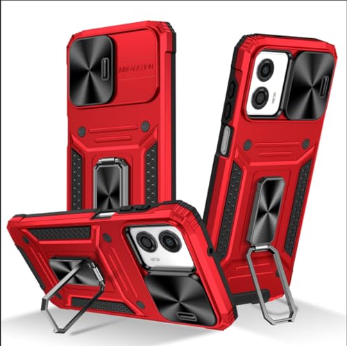 SEAHAI Hülle für Motorola Moto G53 5G, Militär Robust Handyhülle Stoßfest Silikon TPU + PC Handy Case Schutzhülle mit Kameraschutz und Stabilem Faltbar Ständer - Rot SEAHAI Hülle für Motorola Moto G53 5G, Militär Robust Handyhülle Stoßfest Silikon TPU + PC Handy Case Schutzhülle mit Kameraschutz und Stabilem Faltbar Ständer - Rot von SEAHAI