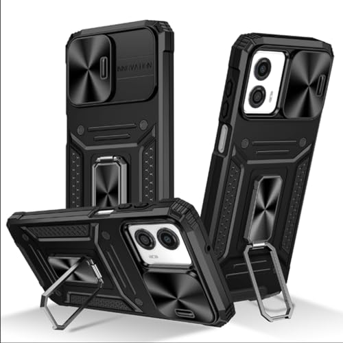SEAHAI Hülle für Motorola Moto G53 5G, Militär Robust Handyhülle Stoßfest Silikon TPU + PC Handy Case Schutzhülle mit Kameraschutz und Stabilem Faltbar Ständer - Schwarz SEAHAI Hülle für Motorola Moto G53 5G, Militär Robust Handyhülle Stoßfest Silikon TPU + PC Handy Case Schutzhülle mit Kameraschutz und Stabilem Faltbar Ständer - Schwarz von SEAHAI