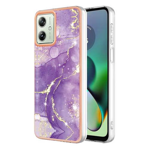 SEAHAI Hülle für Motorola Moto G54 5G, Bunte Muster Ultra Dünn Glänzend Weich Silikon TPU Stoßfest Handyhülle Cover Flexibel Handytasche Schutzhülle - Dunkelviolett SEAHAI Hülle für Motorola Moto G54 5G, Bunte Muster Ultra Dünn Glänzend Weich Silikon TPU Stoßfest Handyhülle Cover Flexibel Handytasche Schutzhülle - Dunkelviolett von SEAHAI