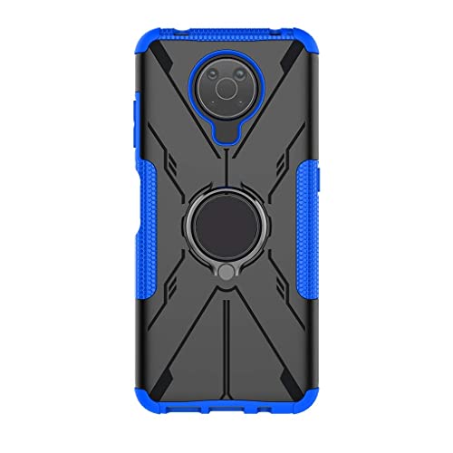 SEAHAI Hülle für Nokia G20 / Nokia G10, Militär Strapazierfähig Robust Handyhülle Outdoor Stoßfest Handy Case Schutzhülle mit 360 Grad Ring Ständer - Blau von SEAHAI