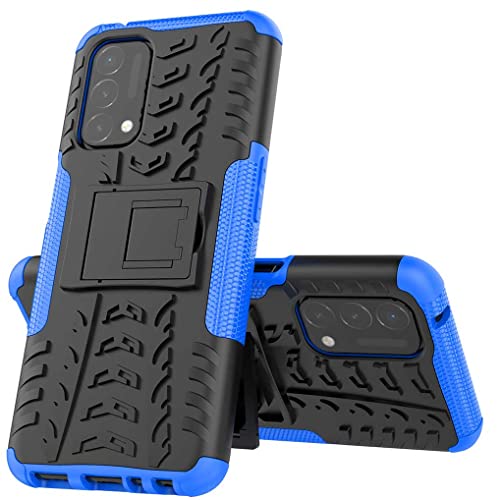 SEAHAI Hülle für Oppo A74 5G / Oppo A54 5G, Militärstandard Strapazierfähig Robust Handyhülle Outdoor Stoßfest Handy Case Schutzhülle mit Stabilem Ständer für Oppo A74 5G / Oppo A54 5G - Blau von SEAHAI