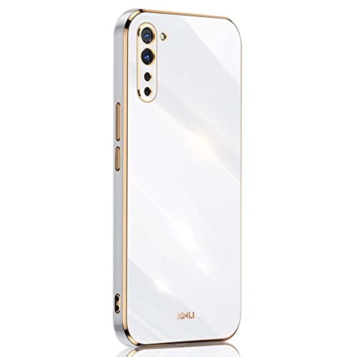 SEAHAI Hülle für Oppo Find X2 Lite, Galvanik Phnom Penh Design Ultra Dünn Glänzend Weich Silikon TPU Stoßfest Handyhülle Cover Flexibel Handytasche Schutzhülle, Weiß von SEAHAI