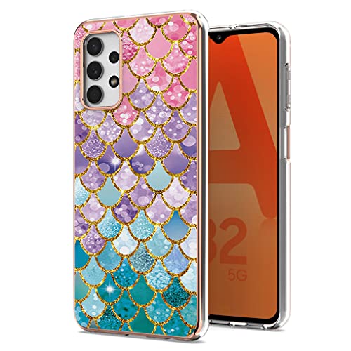 SEAHAI Hülle für Samsung Galaxy A23 5G/4G, Bunte Muster Ultra Dünn Glänzend Weich Silikon TPU Stoßfest Handyhülle Cover Flexibel Handytasche Schutzhülle - Farbe Squama von SEAHAI