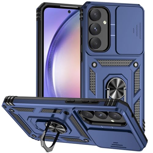 SEAHAI Hülle für Samsung Galaxy A55 5G, Militär Robust Handyhülle Outdoor Stoßfest Silikon TPU + PC Handy Case Schutzhülle mit Kameraschutz und 360 Grad Ring Ständer - Blau SEAHAI Hülle für Samsung Galaxy A55 5G, Militär Robust Handyhülle Outdoor Stoßfest Silikon TPU + PC Handy Case Schutzhülle mit Kameraschutz und 360 Grad Ring Ständer - Blau von SEAHAI