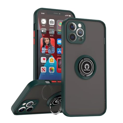 SEAHAI Hülle für Samsung Galaxy M56 5G, Mattiert Durchscheinend Hart PC Zurück und Weich TPU Silikon Doppelter Schutzhülle Stoßfest Handyhülle mit 360 Grad Ring Ständer, Dunkelgrün SEAHAI Hülle für Samsung Galaxy M56 5G, Mattiert Durchscheinend Hart PC Zurück und Weich TPU Silikon Doppelter Schutzhülle Stoßfest Handyhülle mit 360 Grad Ring Ständer, Dunkelgrün von SEAHAI