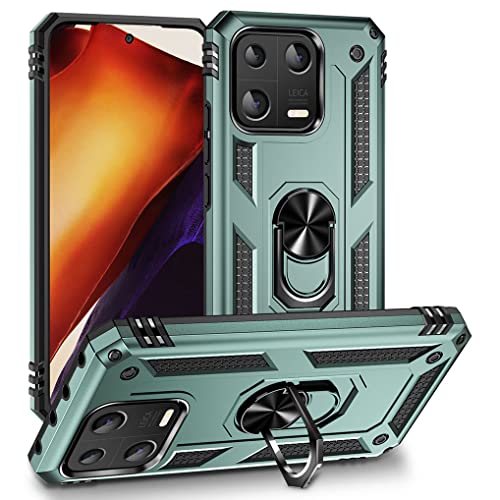 SEAHAI Hülle für Xiaomi 13, Militär Strapazierfähig Robust Handyhülle Outdoor Stoßfest Silikon TPU + PC Handy Case Schutzhülle mit 360 Grad Ring Ständer - Grün SEAHAI Hülle für Xiaomi 13, Militär Strapazierfähig Robust Handyhülle Outdoor Stoßfest Silikon TPU + PC Handy Case Schutzhülle mit 360 Grad Ring Ständer - Grün von SEAHAI