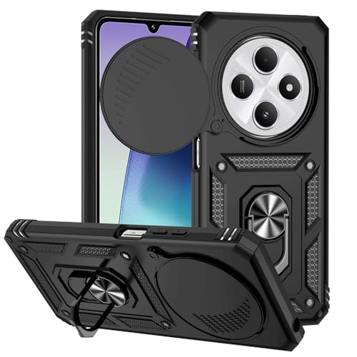 SEAHAI Hülle für Xiaomi Redmi 14C / Xiaomi Poco C75, Militär Robust Handyhülle Outdoor Stoßfest Silikon TPU + PC Handy Case Schutzhülle mit Kameraschutz und 360 Grad Ring Ständer - Schwarz SEAHAI Hülle für Xiaomi Redmi 14C / Xiaomi Poco C75, Militär Robust Handyhülle Outdoor Stoßfest Silikon TPU + PC Handy Case Schutzhülle mit Kameraschutz und 360 Grad Ring Ständer - Schwarz von SEAHAI