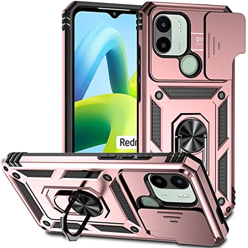 SEAHAI Hülle für Xiaomi Redmi A1/Redmi A2/Redmi A1+/Redmi A2+, Militär Robust Handyhülle Outdoor Stoßfest Silikon TPU + PC Handy Case Schutzhülle mit Kameraschutz und 360 Grad Ring Ständer - Roségold SEAHAI Hülle für Xiaomi Redmi A1/Redmi A2/Redmi A1+/Redmi A2+, Militär Robust Handyhülle Outdoor Stoßfest Silikon TPU + PC Handy Case Schutzhülle mit Kameraschutz und 360 Grad Ring Ständer - Roségold von SEAHAI