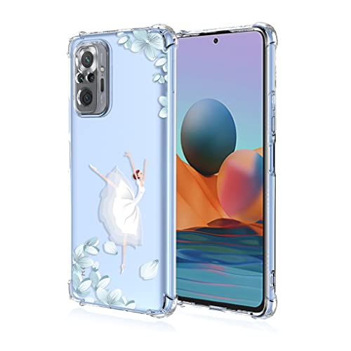 SEAHAI Hülle für Xiaomi Redmi Note 10 Pro, Bunte Schön Muster Ultra Dünn Transparent Handyhülle Weich Silikon TPU Bumper Stoßfest Case Schutzhülle - Tanzen zur Musik von SEAHAI