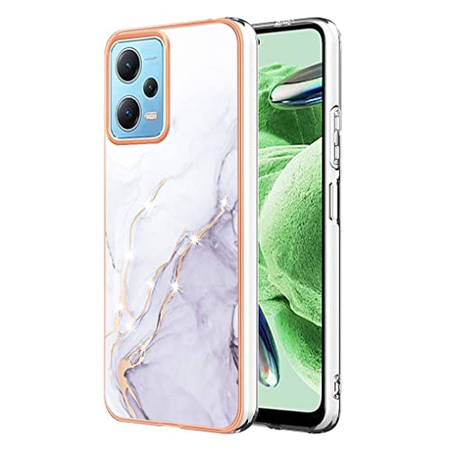 SEAHAI Hülle für Xiaomi Redmi Note 12 Pro+ Plus 5G, Bunte Muster Ultra Dünn Glänzend Weich Silikon TPU Stoßfest Handyhülle Cover Flexibel Handytasche Schutzhülle - Weiß von SEAHAI