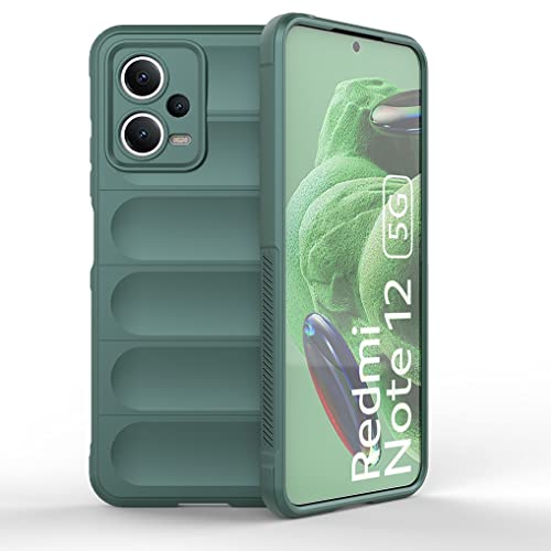 SEAHAI Hülle für Xiaomi Redmi Note 12 Pro+ Plus 5G, [Fallschutz, rutschfest Airbag-Design] Robust-Case Stylische Schutzhülle, TPU Bumper + Weiches Silikon Stoßfest Handyhülle - Grün von SEAHAI