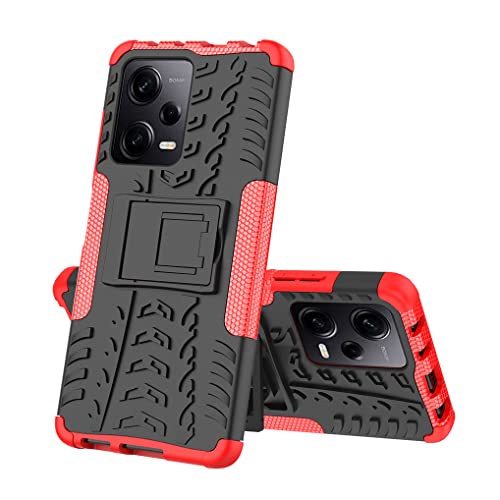 SEAHAI Hülle für Xiaomi Redmi Note 12 Pro 5G, Militärstandard Strapazierfähig Robust Handyhülle Outdoor Stoßfest Handy Case Schutzhülle mit Stabilem Ständer - Rot SEAHAI Hülle für Xiaomi Redmi Note 12 Pro 5G, Militärstandard Strapazierfähig Robust Handyhülle Outdoor Stoßfest Handy Case Schutzhülle mit Stabilem Ständer - Rot von SEAHAI