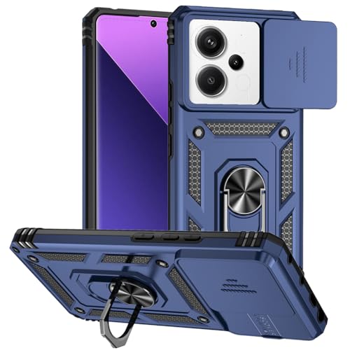 SEAHAI Hülle für Xiaomi Redmi Note 14S 4G/Redmi Note 13 Pro 4G/Poco M6 Pro, Militär Robust Handyhülle Outdoor Stoßfest TPU + PC Handy Case Schutzhülle mit Kameraschutz und 360 Ring Ständer, Blau SEAHAI Hülle für Xiaomi Redmi Note 14S 4G/Redmi Note 13 Pro 4G/Poco M6 Pro, Militär Robust Handyhülle Outdoor Stoßfest TPU + PC Handy Case Schutzhülle mit Kameraschutz und 360 Ring Ständer, Blau von SEAHAI