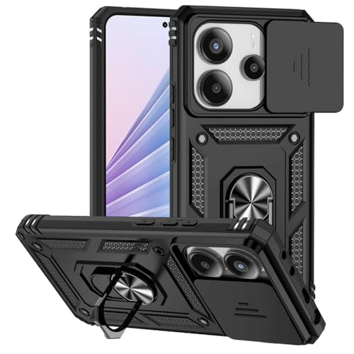 SEAHAI Hülle für Redmi Note 14 4G, Militär Robust Handyhülle Outdoor Stoßfest Silikon TPU + PC Handy Case Schutzhülle mit Kameraschutz und 360 Grad Ring Ständer - Schwarz SEAHAI Hülle für Redmi Note 14 4G, Militär Robust Handyhülle Outdoor Stoßfest Silikon TPU + PC Handy Case Schutzhülle mit Kameraschutz und 360 Grad Ring Ständer - Schwarz von SEAHAI