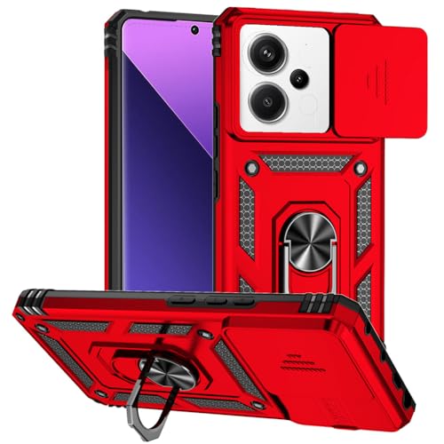 SEAHAI Hülle für Xiaomi Redmi Note 13 Pro 5G / Poco X6 5G, Militär Robust Handyhülle Outdoor Stoßfest Silikon TPU + PC Handy Case Schutzhülle mit Kameraschutz und 360 Grad Ring Ständer - Rot SEAHAI Hülle für Xiaomi Redmi Note 13 Pro 5G / Poco X6 5G, Militär Robust Handyhülle Outdoor Stoßfest Silikon TPU + PC Handy Case Schutzhülle mit Kameraschutz und 360 Grad Ring Ständer - Rot von SEAHAI