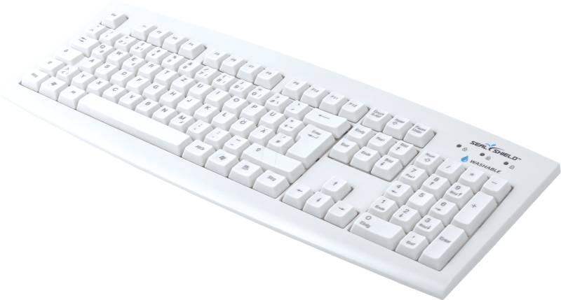 SILVER SEAL WS - Tastatur, USB, IP68, desinfizierbar von SEAL SHIELD